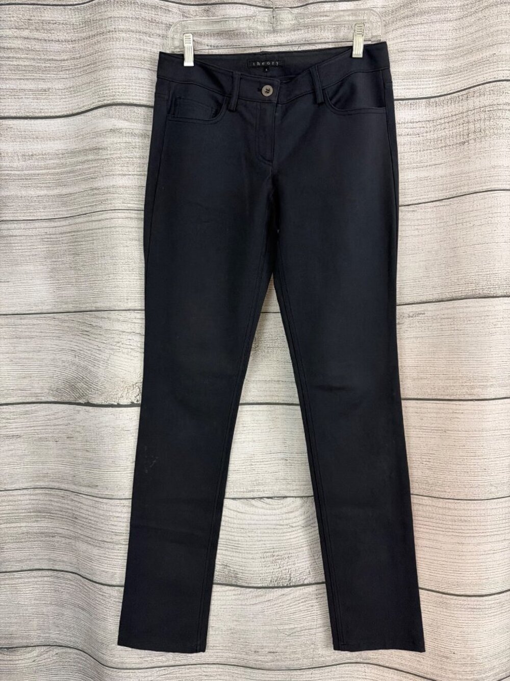 Theory Grey Slim Fit Pants Size 4